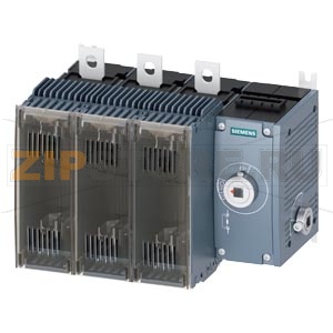ПРЕДОХРАНИТЕЛЬНЫЙ ВЫКЛЮЧАТЕЛЬ-РАЗЪЕДИНИТЕЛЬ 250A, ТИПОРАЗМЕР 3, 3-ПОЛ FOR LV HRC ПРЕДОХРАНИТЕЛЬ ТИПОРАЗМЕР 0 И 1 БОКОВОЕ УПРАВЛЕНИЕ СПРАВА БАЗОВЫЙ БЛОК БЕЗ РУЧКИ ПЛОСКИЕ КЛЕММЫ Siemens 3KF3325-4RF11 