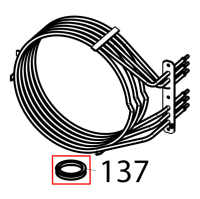 NBR V-Ring gasket D.40 Tecnoinox EFC10M
