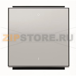 Клавиша для одноклавишных выключателей/переключателей/кнопок с символом &quot;I/O&quot;, серебристый алюминий ABB 2CLA850120A1301 