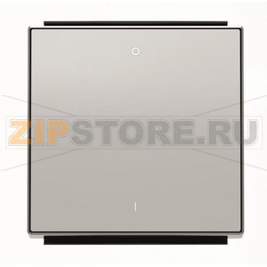 Клавиша для одноклавишных выключателей/переключателей/кнопок с символом &quot;I/O&quot;, серебристый алюминий ABB 2CLA850120A1301 