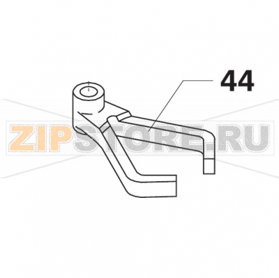 Lower Fork Bear Varimixer AR40 VL-1S                                                                          Lower Fork Bear Varimixer AR40 VL-1SЗапчасть на сборочном чертеже под номером: 44Название запчасти на датском&nbsp;языке: Lower Fork Bear Varimixer AR40 VL-1S