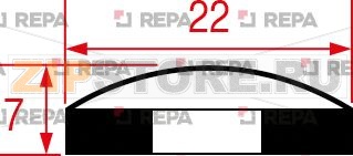 OVEN DOOR GASKET 405x275 mm 