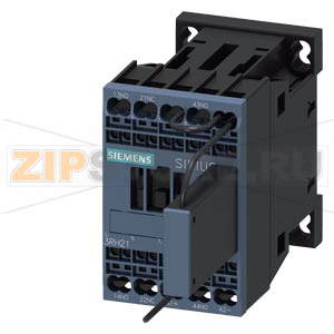 СОГЛАСУЮЩИЙ ВСПОМОГАТЕЛЬНЫЙ КОНТАКТОР, 2NO+1NC, DC 125V, 0.7..1.25*US, W/ INTEGRATED SUPPRESSOR DIODE, ТИПОРАЗМЕР S00, SPRING-LOADED TERMINAL, OPTIMIZED MOUNTING (20G) Siemens 3RH2122-2KG40-0LA4 