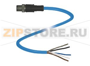 Соединитель линии передачи данных Connection cable V1SD-G-10M-PUR-ABG Pepperl+Fuchs Описание оборудованияEthernet bus cable, M12, PUR cable, 4-pin, CAT5e