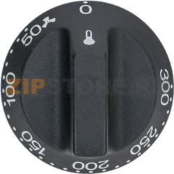 KNOB BLACK ø 54 mm 50-300°C 