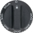 KNOB BLACK ø 54 mm 50-300°C