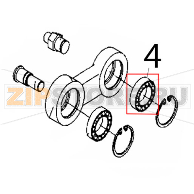 Bearing Rollmatic CP 42 Bearing Rollmatic CP 42Запчасть на деталировке под номером: 4