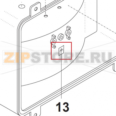 Earth Mark, Adhesive 9x13 Bear Varimixer AR40 VL-1S                                                                       Earth Mark, Adhesive 9x13 Bear Varimixer AR40 VL-1SЗапчасть на сборочном чертеже под номером: 13Название запчасти на датском&nbsp;языке: Earth Mark, Adhesive 9x13 Bear Varimixer AR40 VL-1S