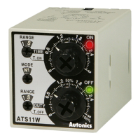 Таймер аналоговый, многофункциональный, компактный, 11-контактный разъем, два дисковых переключателя Autonics ATS11W-23