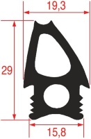 GUARNIZIONE PORTA FORNO 1405x470 mm