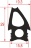 GUARNIZIONE PORTA FORNO 1405x470 mm