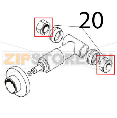 Serrabicono F Ø: 10 Angelo Po 1G1CP2G Serrabicono F Ø: 10 Angelo Po 1G1CP2GЗапчасть на деталировке под номером: 20
