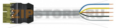 pre-assembled connecting cable; Eca; Plug/open-ended; 5-pole; Cod. B; 8 m; 1,00 mm; light green Wago 771-9995/205-805 Protected against mismating and maintenance-freeAdditional variable coding is possible.Components can be clearly printed on and color-coded to meet custom requirements....