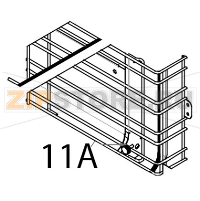 Supporto laterale DX/SX (1/1GN) Tecnoeka KF 966 D AL UD Supporto laterale DX/SX (1/1GN) Tecnoeka KF 966 D AL UDЗапчасть на деталировке под номером: 11A