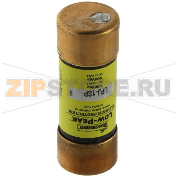 Предохранитель, 1 A, AC 600 В, 300 кА, 21x57 мм, J, UL, с задержкой Eaton LOW PEAK CLASS J T/D 