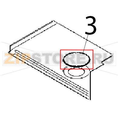 Copriforo comp. Angelo Po 1G1FA0G Copriforo comp. Angelo Po 1G1FA0GЗапчасть на деталировке под номером: 3