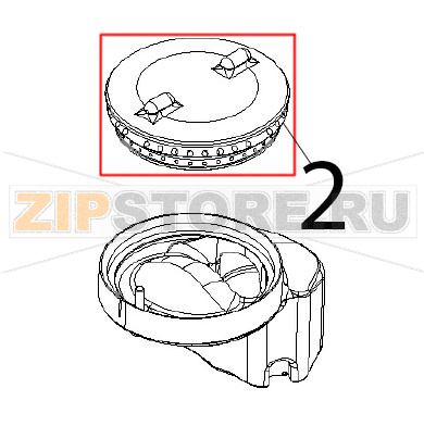 Spartifiamma Ø: 80, 4 kW Angelo Po 1G1FA0G Spartifiamma Ø: 80, 4 kW Angelo Po 1G1FA0GЗапчасть на деталировке под номером: 2