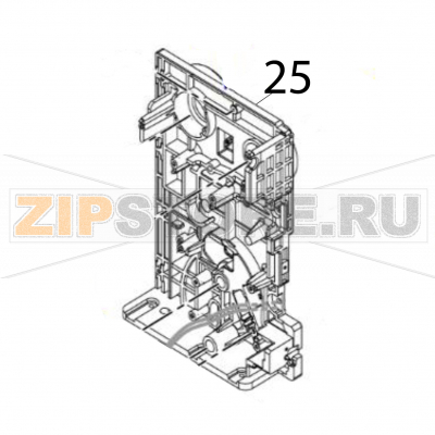 Center frame Sato CL6NX Plus Center frame Sato CL6NX PlusЗапчасть на деталировке под номером: 25Название запчасти на английском языке: Center frame Sato CL6NX Plus.