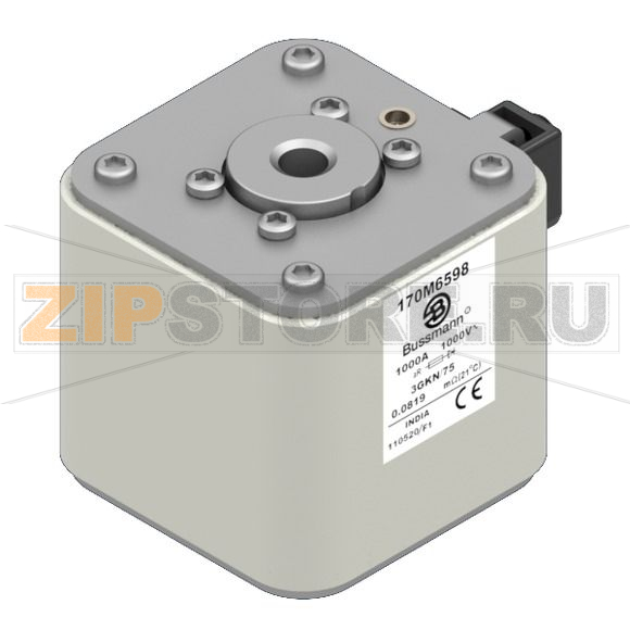 Предохранитель, 1000 A, AC 1000 В, 100 кА, size 3, 76x92x76 мм, aR, IEC UL Eaton FUSE 1000A 10 