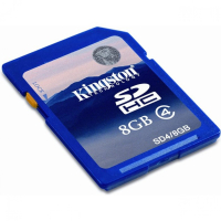 Карта памяти 8 Гб, class 4 Kingston SD4-8GB