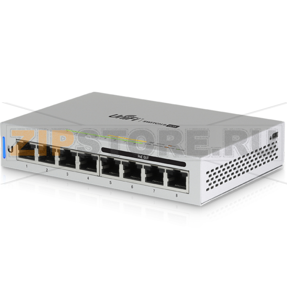 Коммутатор 60 Вт, 8 портов Ubiquiti US-8-60W 