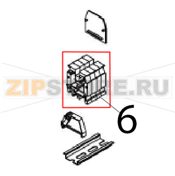 Live terminal Angelo Po 091CP1E Live terminal Angelo Po 091CP1EЗапчасть на деталировке под номером: 6