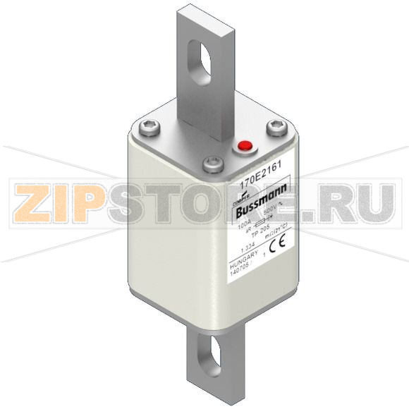 Предохранитель, 100 A, AC 500 В, 45x45x141 мм, aR, IEC с индикатором Eaton FUSE 100A 500V TP 2 