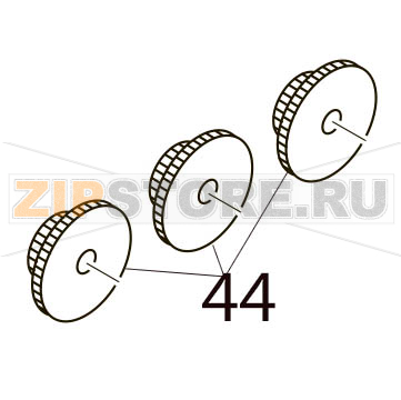 Take-up gear Toshiba TEC B-SX4T-GS10/20-QQ Take-up gear Toshiba TEC B-SX4T-GS10/20-QQЗапчасть на деталировке под номером: 44