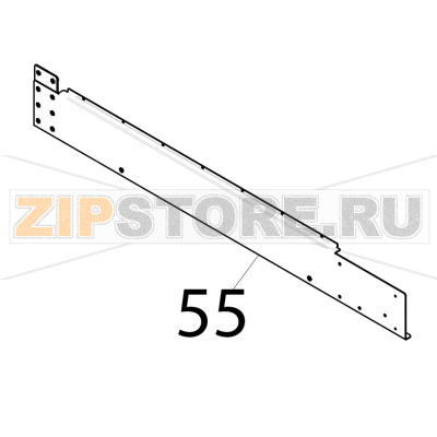 Front oven Piron P920RXS Front oven Piron P920RXSЗапчасть на деталировке под номером: 55