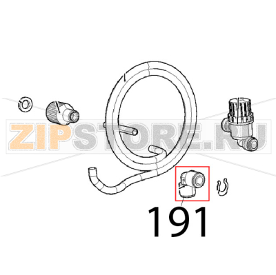 Elbow fitting 10-10 JG Unox XVC 205E Elbow fitting 10-10 JG Unox XVC 205EЗапчасть на деталировке под номером: 191