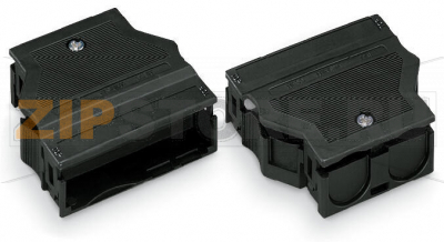 Strain relief housing; 5-pole; for 2 cables; 9.0 … 13.0 mm; 55 mm; black Wago 770-505 