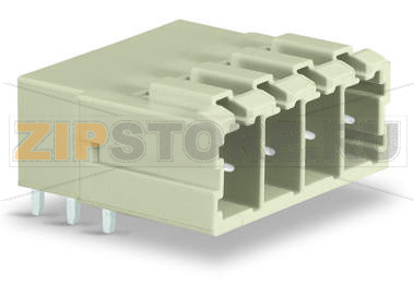 Вилка THT; 1.0 x 1.2 mm solder pin; угловые; 100% защита от неправильного подсоединения; Шаг контактов 7,62 мм; 6-пол.; светло-серые Wago 831-3626 Три вывода под пайку для каждого полюса обеспечивают высокий уровень электрической и механической стабильности100% защита от неправильного подсоединенияВозможны варианты кодировки...