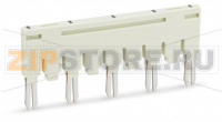 Ready-made push-in type jumper bar; insulated; 1-3-5-7-9; Nominal current 18 A; light gray Wago 870-409/011-000