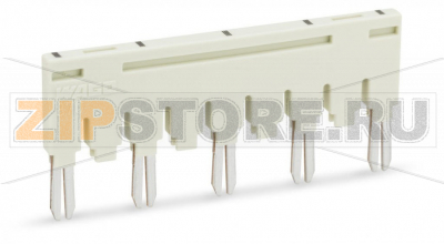 Ready-made push-in type jumper bar; insulated; 1-3-5-7-9; Nominal current 18 A; light gray Wago 870-409/011-000 