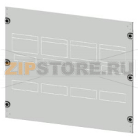 SIVACON S4 Masking frame SENTRON 3VA 3VA23 (up to 400 A) 3VA24 (up to 630 A) 3-pole Upright mounting position Fixed mounting Number of switches 4 Height 600 mm Width 800 mm Siemens 8PQ2060-8BA07