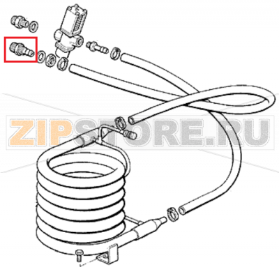 Wasserabflusschlauch Scotsman MF 56   Wasserreglerventil Scotsman MF 56Запчасть на 