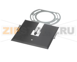 TRACK OUTLET BOX COVER BLACK 