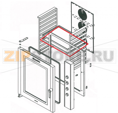 Teglia alluminata 600x400x20 Garbin 10M  Teglia alluminata 600x400x20 Garbin 10MЗапчасть на сборочном чертеже под номером: 42