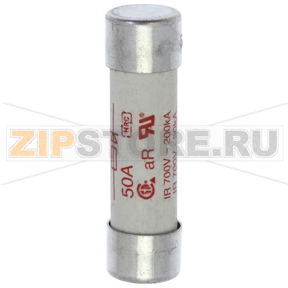 Предохранитель, 50 A, AC 700 В, 200 кА, 14x51 мм, aR, UL Eaton 50AMP 700V AC FERRULE 14x51 MM 