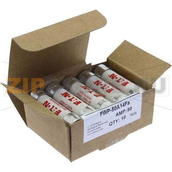 Предохранитель, 50 A, AC 700 В, 200 кА, 14x51 мм, aR, UL Eaton 50AMP 700V AC FERRULE 14x51 MM 