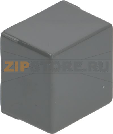 КНОПКА КВАДРАТНАЯ СЕРАЯ 23X23 MM 