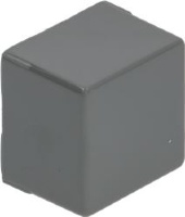 КНОПКА КВАДРАТНАЯ СЕРАЯ 23X23 MM