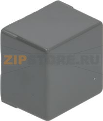 КНОПКА КВАДРАТНАЯ СЕРАЯ 23X23 MM 