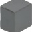 КНОПКА КВАДРАТНАЯ СЕРАЯ 23X23 MM - КНОПКА КВАДРАТНАЯ СЕРАЯ 23X23 MM