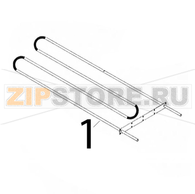 Resistenza 1200 W, 230 V GAM MD44 Resistenza 1200 W, 230 V GAM MD44Запчасть на деталировке под номером: 1