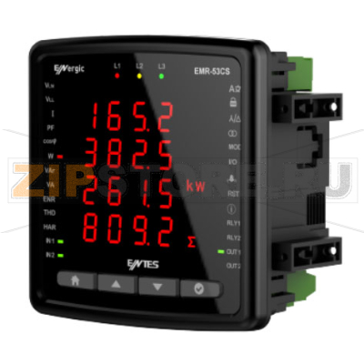 Анализатор сети 100-270 В/AC/DC, 96x96x44.5 мм Entes EMR-53 