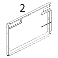 Porta interna inox Unox XB 403G