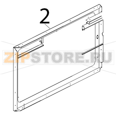 Porta interna inox Unox XB 403G Porta interna inox Unox XB 403GЗапчасть на деталировке под номером: 2