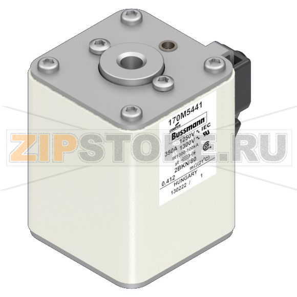 Предохранитель, 350 A, AC 1250 В, 100 кА, size 2, 61x77x81 мм, aR, IEC UL Eaton FUSE 350A 1250 