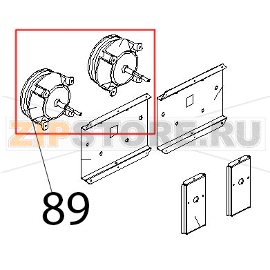 Motore cond. 5 uF, 200 W, ALB. M8, conn. 5 poli Unox XB 403G Motore cond. 5 uF, 200 W, ALB. M8, conn. 5 poli Unox XB 403GЗапчасть на деталировке под номером: 89